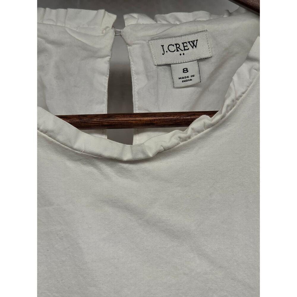 J.Crew White Tiered Midi Dress Size 8 - Picture 10 of 11